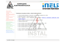 Tablet Screenshot of elektroinstalacie.com